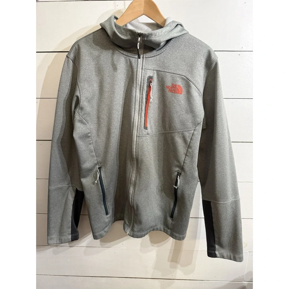 The North Face Canyon Land Club Fleece Heathered Hooded Jacket Men's‎ Large